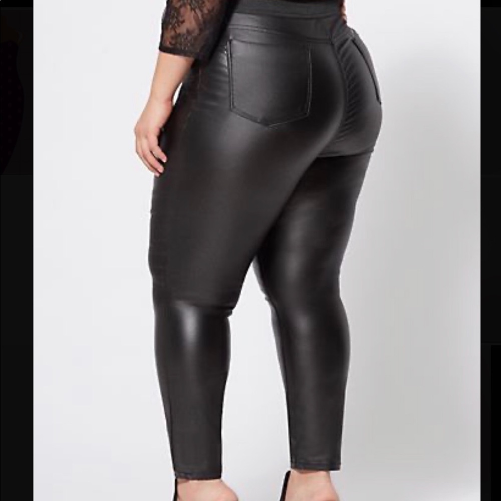Plus Size Leather Pants
